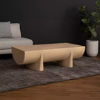 Mesa de centro Royal Hampton | Diseño de troncos de 48 | Madera de mango natural hecha a mano
