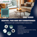 Equator 3-in-1 AC Heat Air 9000BTU Outdoor Air Conditioner IP24 Casters 110V