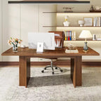 Mesa de comedor de casa de campo Lantine para 4-6, mesa de comedor rectangular de 62.99 pulgadas con almacenamiento para cocina, sala de estar