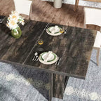 Mesa de comedor de casa de campo Lantine para 4-6, mesa de comedor rectangular de 62.99 pulgadas con almacenamiento para cocina, sala de estar