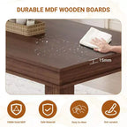 Mesa de comedor de casa de campo para 8 personas, mesas de cocina de madera de 180 cm de largo, marco de madera resistente