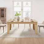 Mesa de comedor de casa de campo para 8 personas, mesas de cocina de madera de 180 cm de largo, marco de madera resistente