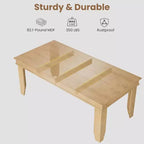 Mesa de comedor de casa de campo para 8 personas, mesas de cocina de madera de 180 cm de largo, marco de madera resistente