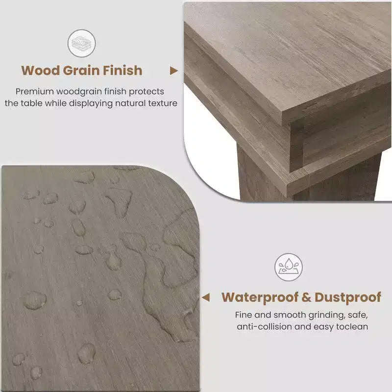 Mesa de comedor de casa de campo para 8 personas, mesas de cocina de madera de 180 cm de largo, marco de madera resistente