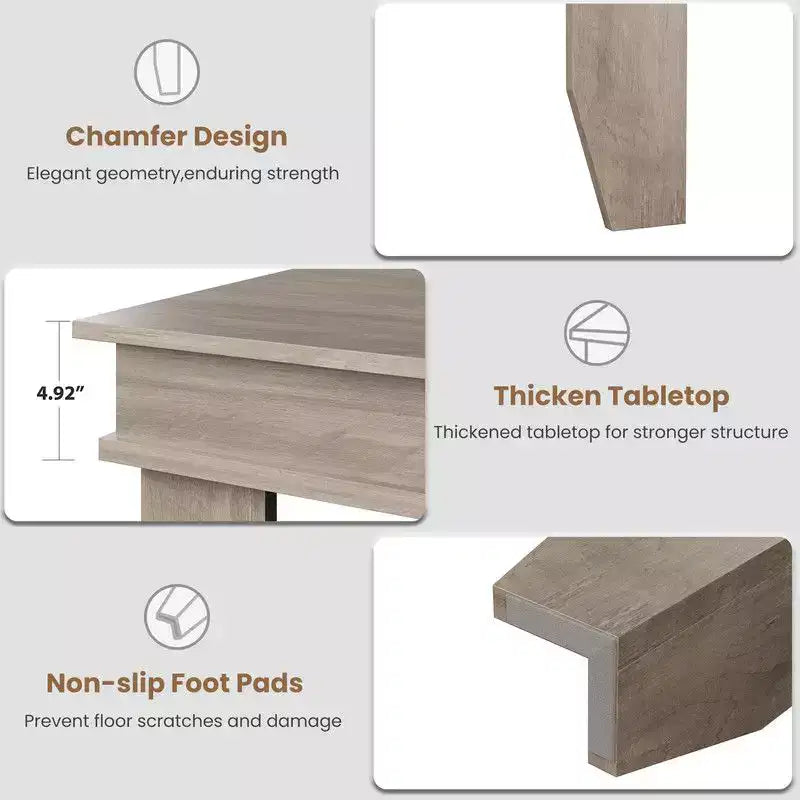 Mesa de comedor de casa de campo para 8 personas, mesas de cocina de madera de 180 cm de largo, marco de madera resistente
