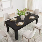 Mesa de comedor de casa de campo para 8 personas, mesas de cocina de madera de 180 cm de largo, marco de madera resistente