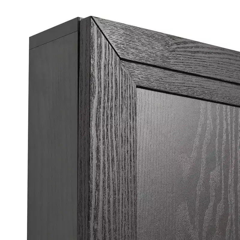 PexFix 62 An x 36 Al Gabinete Aparador con Bufé de Estilo Rústico para Cocina con Estantes Ajustables para Cocina, Comedor, Sala de Estar, Negro