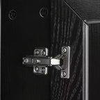 PexFix 62 An x 36 Al Gabinete Aparador con Bufé de Estilo Rústico para Cocina con Estantes Ajustables para Cocina, Comedor, Sala de Estar, Negro