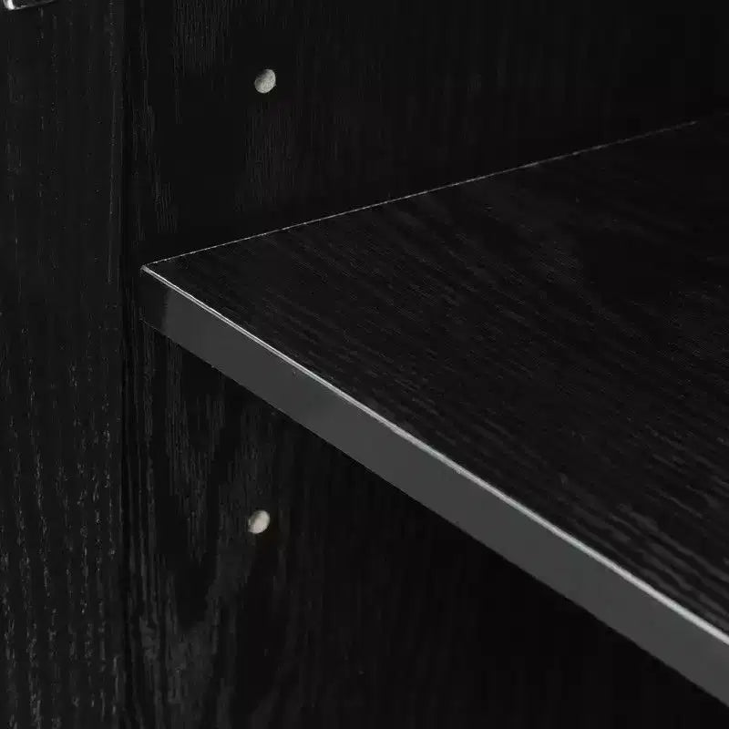 PexFix 62 An x 36 Al Gabinete Aparador con Bufé de Estilo Rústico para Cocina con Estantes Ajustables para Cocina, Comedor, Sala de Estar, Negro