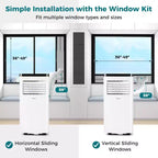 Costway 8000/10000 BTU Portable Air Conditioner with Fan and Dehumidifier Remote Control
