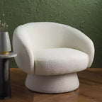 Sillón giratorio Petryna Boucle - SFV4822 - Marfil - Safavieh Couture