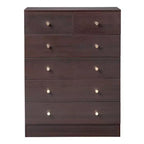 Karl Home Cómoda de 6 cajones de aglomerado marrón de 25.98 pulgadas de ancho
