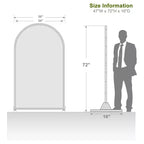 MAYEERTY Divisor de ambientes Pantalla Laurence Diamond Brown Arch Chapa galvanizada 72x35x16in Juego de 3 piezas