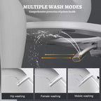Dyonery smart toilet, built-in bidet, warm air drying, automatic lid opening, wireless remote control