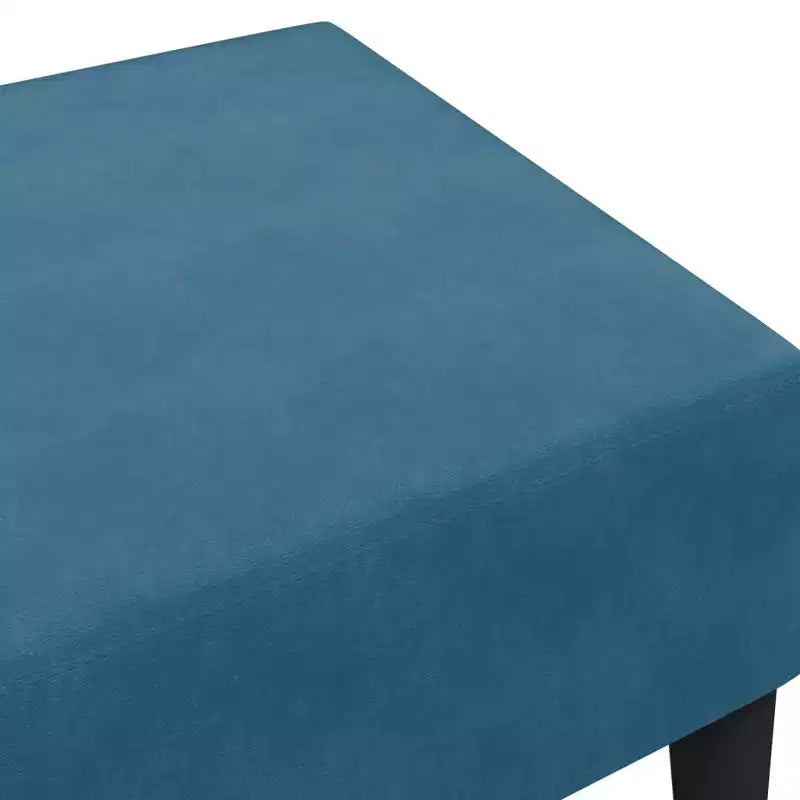 CLIHOME Taburete otomano moderno, puf tapizado en terciopelo para reposapiés, asiento decorativo compacto para sala de estar