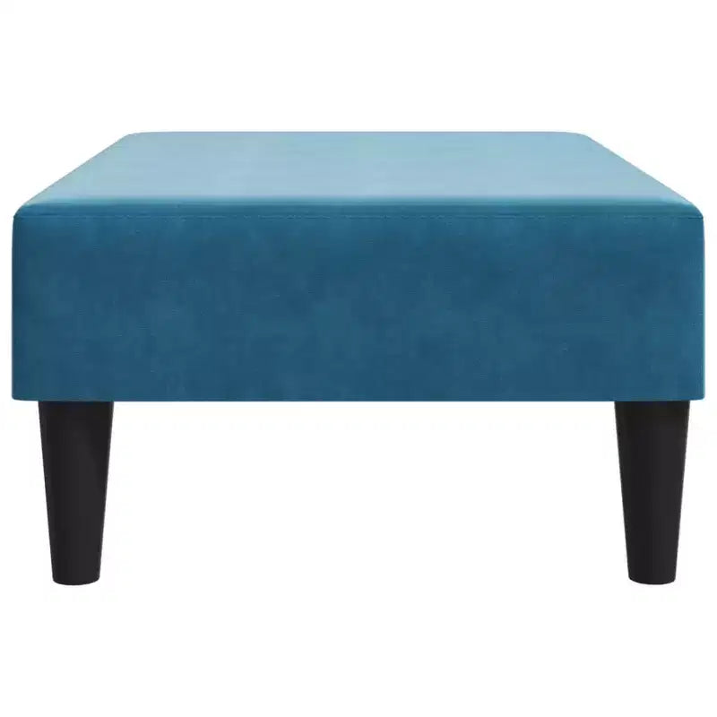 CLIHOME Taburete otomano moderno, puf tapizado en terciopelo para reposapiés, asiento decorativo compacto para sala de estar