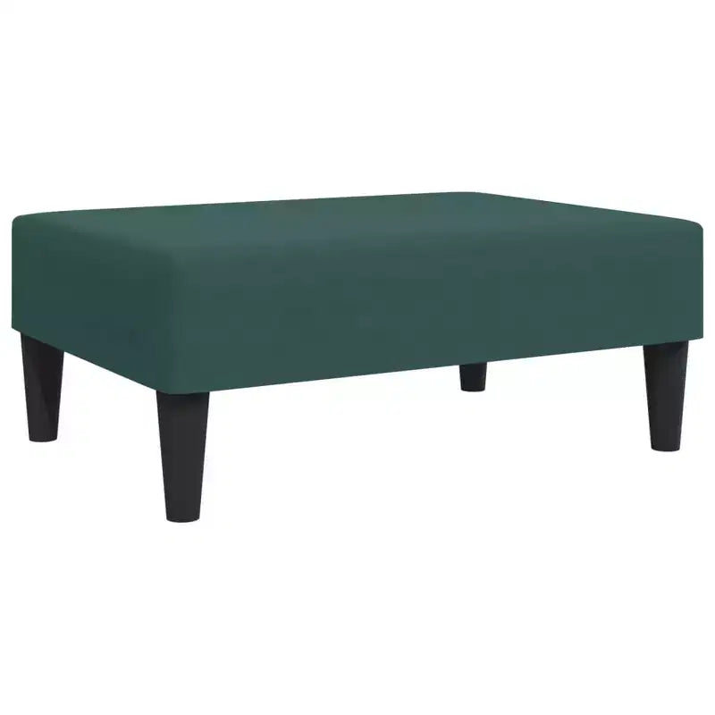 CLIHOME Taburete otomano moderno, puf tapizado en terciopelo para reposapiés, asiento decorativo compacto para sala de estar