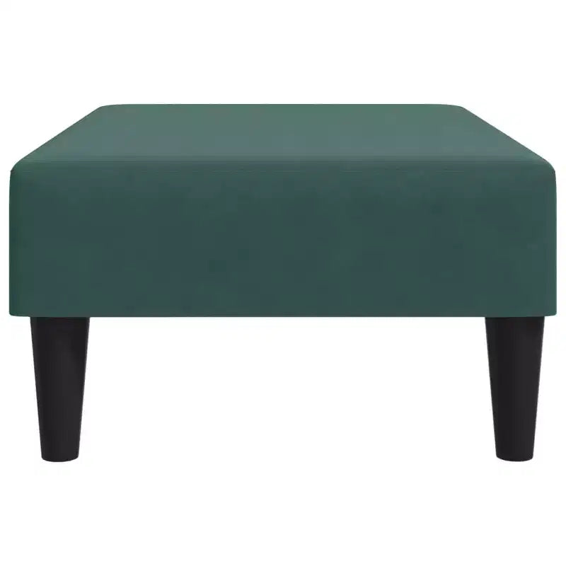 CLIHOME Taburete otomano moderno, puf tapizado en terciopelo para reposapiés, asiento decorativo compacto para sala de estar