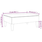 CLIHOME Taburete otomano moderno, puf tapizado en terciopelo para reposapiés, asiento decorativo compacto para sala de estar