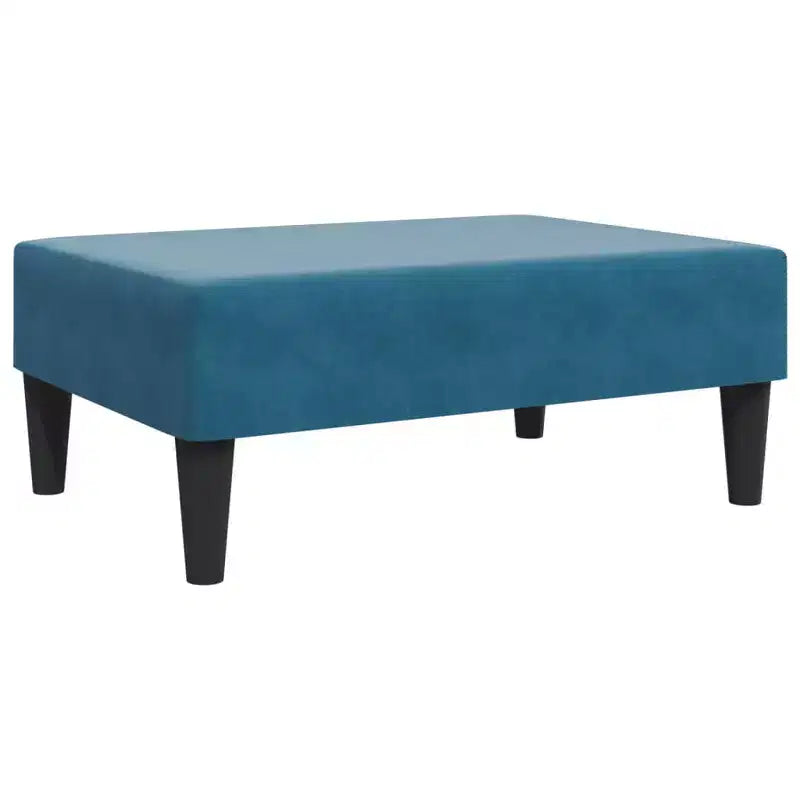 CLIHOME Taburete otomano moderno, puf tapizado en terciopelo para reposapiés, asiento decorativo compacto para sala de estar