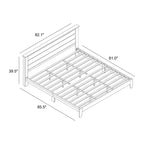 Cama Galano King Tiena Lencia con cabecero, roble nudoso