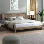 Cama Galano King Tiena Lencia con cabecero, roble nudoso