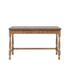 GDFStudio Crista Escritorio tradicional de madera con 1 cajón