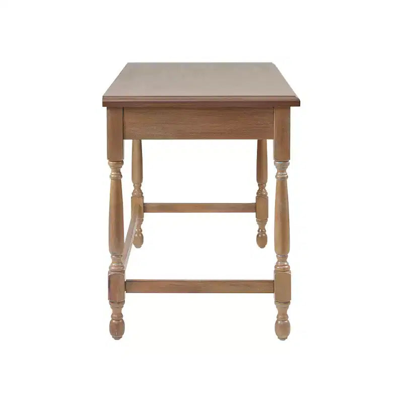 GDFStudio Crista Escritorio tradicional de madera con 1 cajón