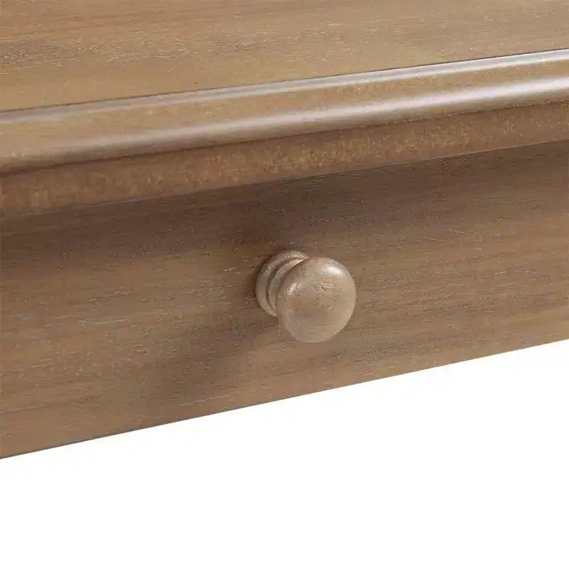 GDFStudio Crista Escritorio tradicional de madera con 1 cajón