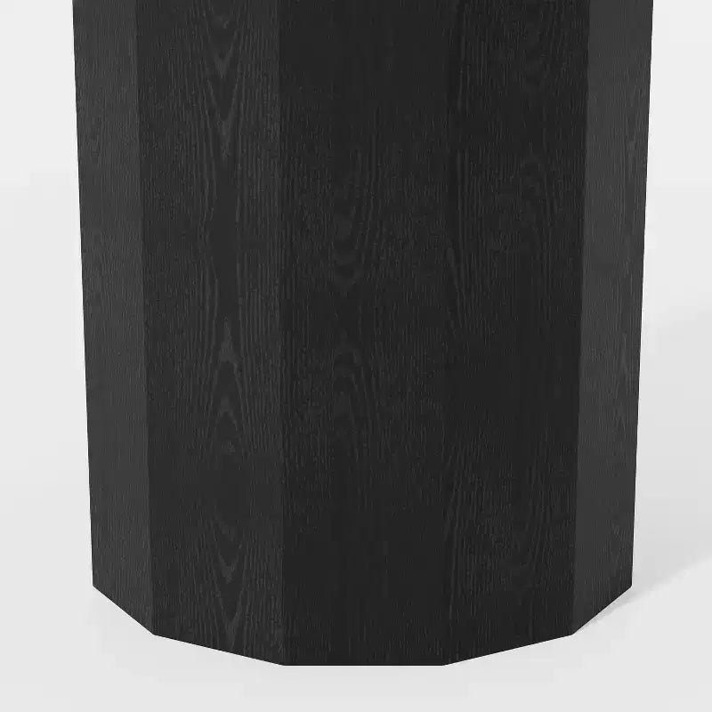 PexFix Mesa de comedor redonda de madera maciza de 152 cm de alto, mesa de cocina para 6-8 personas con tablero y base cilíndrica para sala de estar/comedor, café, oficina en color natural