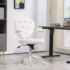 Sillas de escritorio Okak para oficina en casa, silla de tocador tapizada con altura ajustable, silla giratoria para oficina, estudio, sala de lectura
