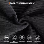 Sofá cama convertible de 78.8'' con almohadas, sofá de pana 5 en 1, sofá plegable con estructura de forma fija, no requiere montaje