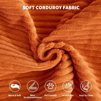 Sofá cama convertible de 78.8'' con almohadas, sofá de pana 5 en 1, sofá plegable con estructura de forma fija, no requiere montaje