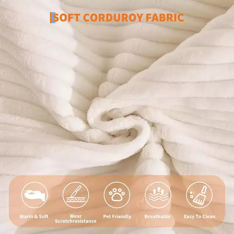 Sofá cama convertible de 78.8'' con almohadas, sofá de pana 5 en 1, sofá plegable con estructura de forma fija, no requiere montaje