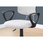Okak Ergonomic Office Chair with Wheels, Computer Chair with Adjustable Height and Armrests, Comfy Chair for Home, Office