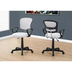 Okak Ergonomic Office Chair with Wheels, Computer Chair with Adjustable Height and Armrests, Comfy Chair for Home, Office