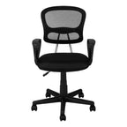 Okak Ergonomic Office Chair with Wheels, Computer Chair with Adjustable Height and Armrests, Comfy Chair for Home, Office