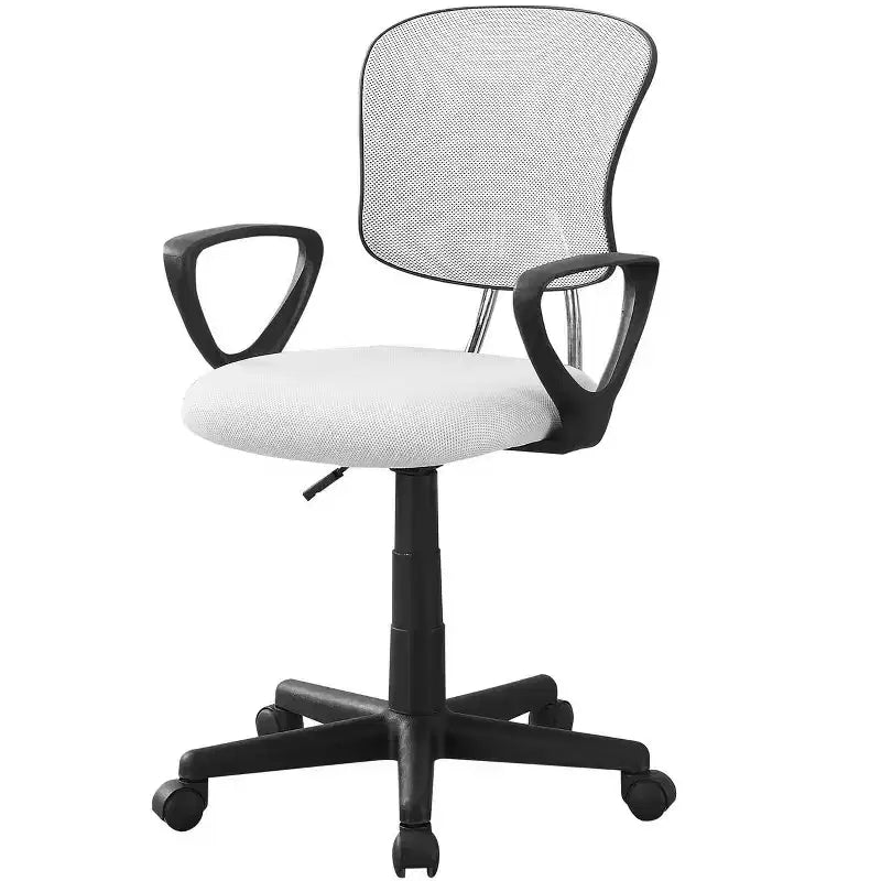 Okak Ergonomic Office Chair with Wheels, Computer Chair with Adjustable Height and Armrests, Comfy Chair for Home, Office