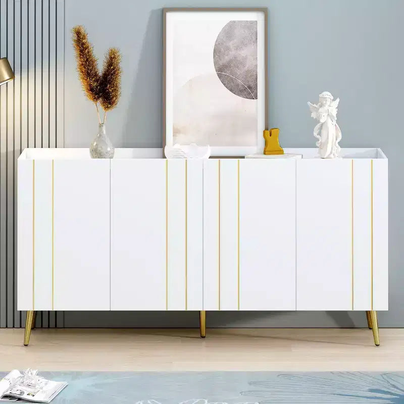 Okak Modern Shoe Cabinet, Freestanding Shoe Organizer with 2 Doors and 6 Shelves, Shoe Storage Cabinet for Entryway, Living Room, Hallway