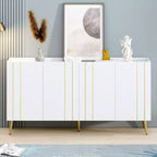 Okak Modern Shoe Cabinet, Freestanding Shoe Organizer with 2 Doors and 6 Shelves, Shoe Storage Cabinet for Entryway, Living Room, Hallway