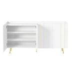 Okak Modern Shoe Cabinet, Freestanding Shoe Organizer with 2 Doors and 6 Shelves, Shoe Storage Cabinet for Entryway, Living Room, Hallway