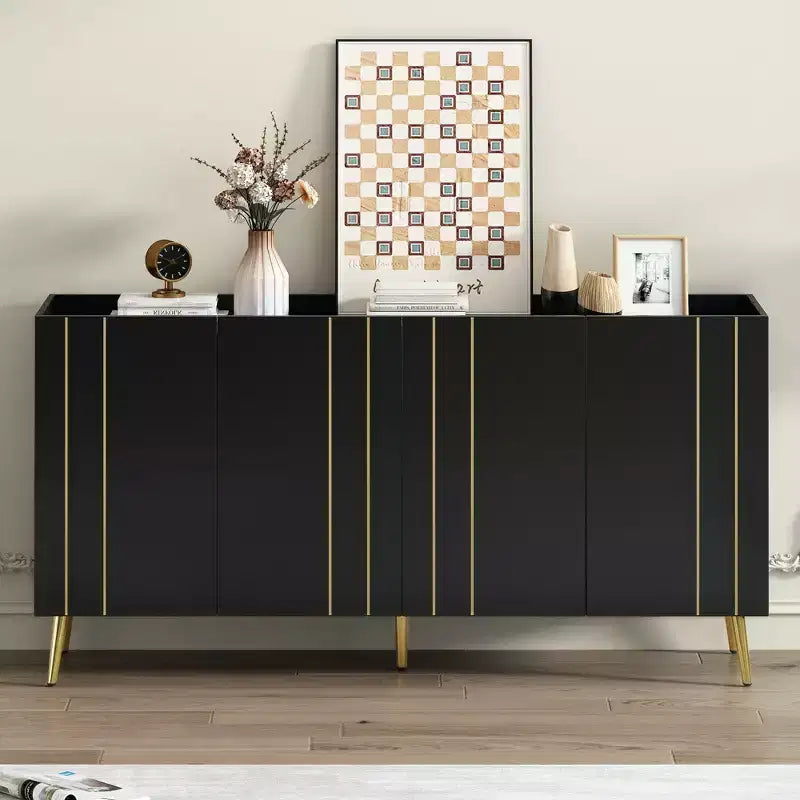 Okak Modern Shoe Cabinet, Freestanding Shoe Organizer with 2 Doors and 6 Shelves, Shoe Storage Cabinet for Entryway, Living Room, Hallway