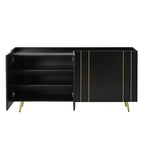 Okak Modern Shoe Cabinet, Freestanding Shoe Organizer with 2 Doors and 6 Shelves, Shoe Storage Cabinet for Entryway, Living Room, Hallway