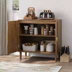 Okak Modern Sideboard Cabinet, Freestadning Bufft Cabinet with 2 Doors, Storage Cabinet for Living Room, Dining Room, Kitchen