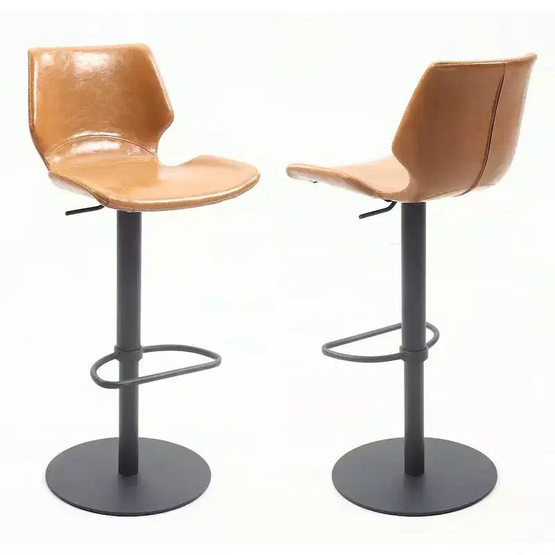 Taburete giratorio neumático de altura ajustable estilo vintage Chintaly Imports
