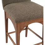 Meridian Furniture, Taburete de tela de bucle Waldorf Olive