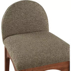 Meridian Furniture, Taburete de tela de bucle Waldorf Olive