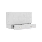 Cama de pared Queen Keloyid Haimyy de madera maciza con cargador integrado y cajón resistente