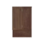 Cama de pared Queen Keloyid Haimyy de madera maciza con cargador integrado y cajón resistente