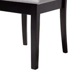 Juego de comedor de 5 piezas Baxton Studio Lore, de tela gris moderna y madera marrón oscuro